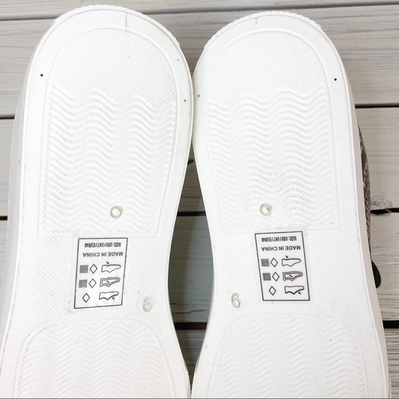 NEW Qupid Faux Snakeskin Chunky Platform Sneakers 9 - Picture 10 of 10